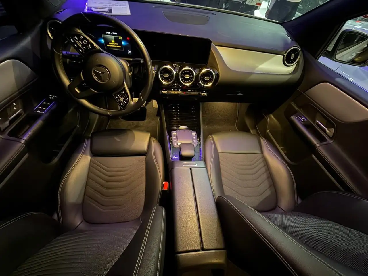 Interior detail of a Mercedes-Benz at Sotogrande Cars Hotel